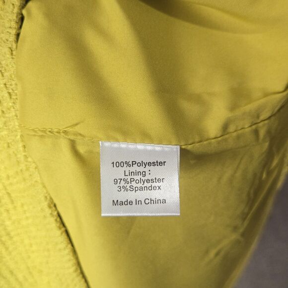 Tuckernuck XXS Green Chartreuse Tweed Jackie Dress - Picture 5 of 7